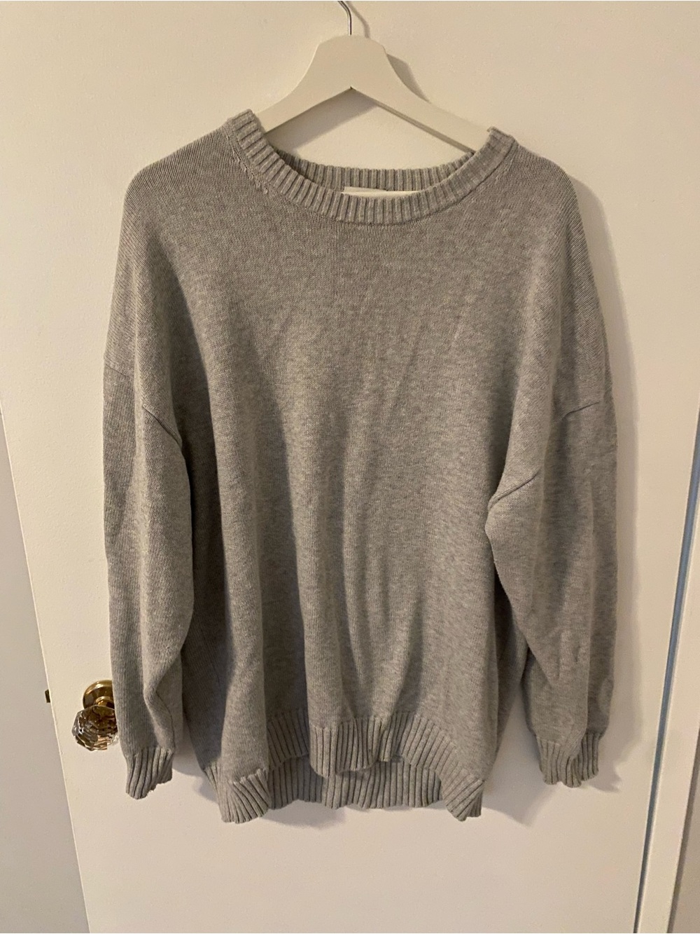 Sunday Best Crewneck Sweater in Light Heather Gray